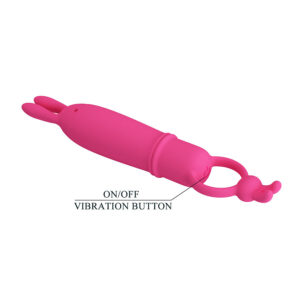 For Him-Delia Rabbit Vibrator cu Inel de Rezistență-Silicon, 10 13 For Him-Delia Rabbit Vibrator cu Inel de Rezistență-Silicon, 10 - imagine 4