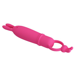 For Him-Delia Rabbit Vibrator cu Inel de Rezistență-Silicon, 10 14 For Him-Delia Rabbit Vibrator cu Inel de Rezistență-Silicon, 10 - imagine 5