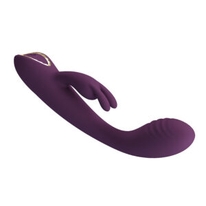 High Tech-Emma Rabbit Violet Vibrator cu Stimulator-Silicon, 10 14 High Tech-Emma Rabbit Violet Vibrator cu Stimulator-Silicon, 10 - imagine 5
