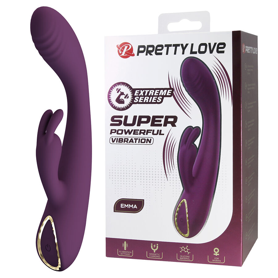 High Tech-Emma Rabbit Violet Vibrator cu Stimulator-Silicon, 10 9 img 220408 c33db73b8d25449661c09f7fbbdf65f5 1