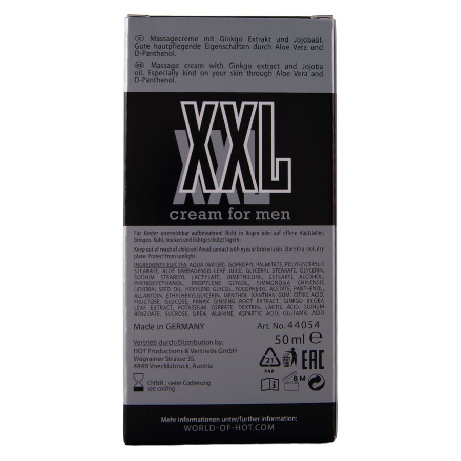 Hot-Xxl Cremă pentru Bărbați 50 ml 4 img 220679 7c31e4a1c1b98baf918e8f78cf60386a 1