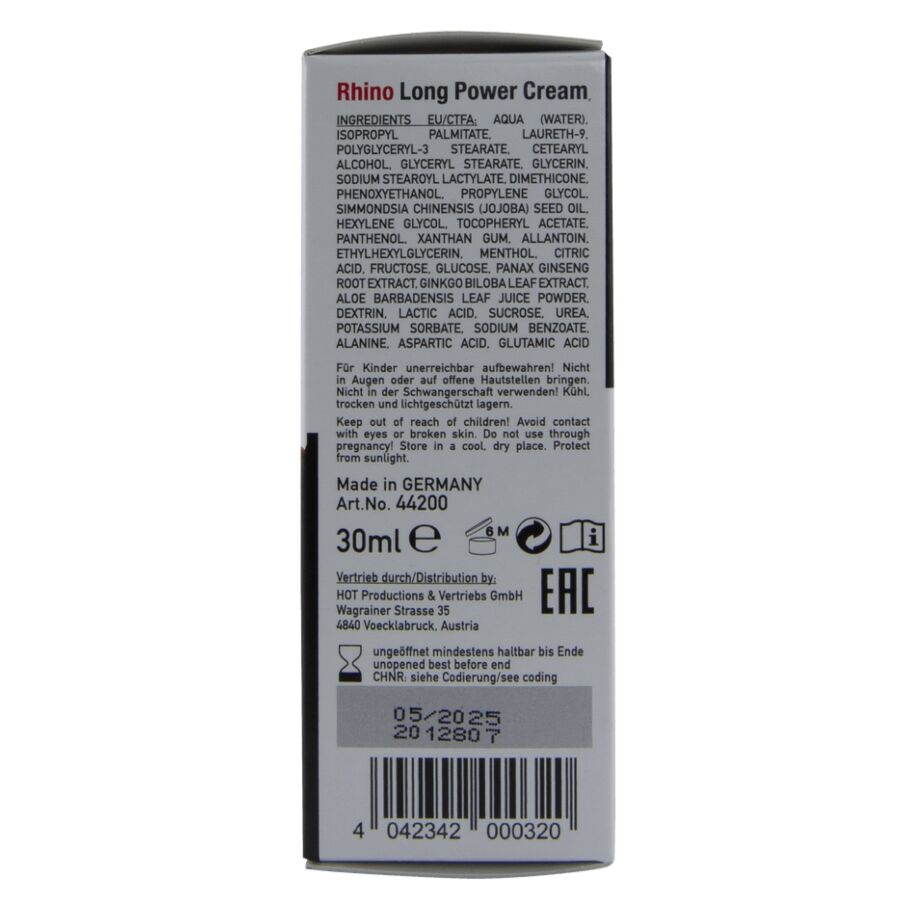 Hot-Rhino Long Power Cremă pentru Întârziere 30 ml 2 img 220782 9c2ed55d272e904e43ae4b8e6e415196 1