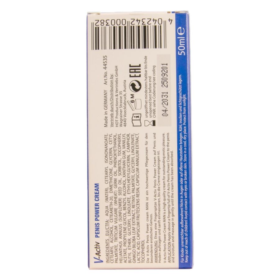 Hot-V-activ Cremă Penis Power pentru Bărbați 50 ml 3 img 220805 082202313a828c1df1d01a3fd8017a6d 1