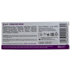 Hot-V-activ Cremă Stimulantă pentru Femei 50 ml 9 Hot-V-activ Cremă Stimulantă pentru Femei 50 ml - imagine 3