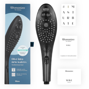 Womanizer-Wave Cap de Duș Stimulator Clitoral Negru-ABS - imagine 6