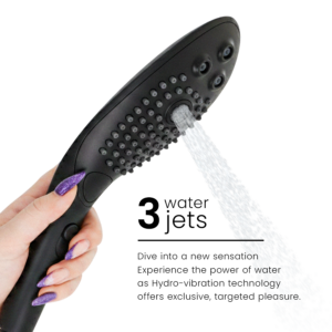 Womanizer-Wave Cap de Duș Stimulator Clitoral Negru-ABS - imagine 4