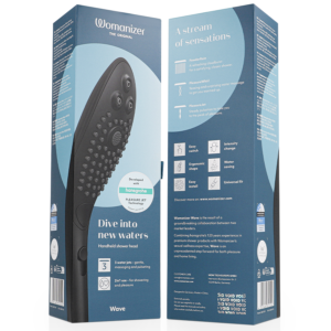 Womanizer-Wave Cap de Duș Stimulator Clitoral Negru-ABS - imagine 7