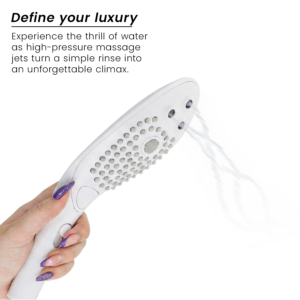 Womanizer-Wave Cap de Duș Stimulator Clitoral, Alb-ABS - imagine 5