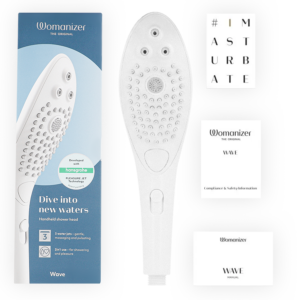 Womanizer-Wave Cap de Duș Stimulator Clitoral, Alb-ABS - imagine 6