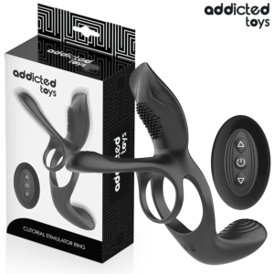 Addicted Toys-Inel Dublu pentru Penis cu Stimulator - imagine 1