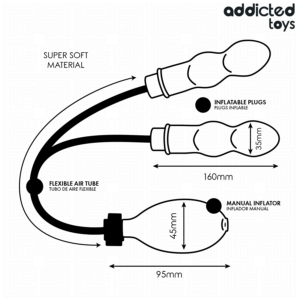 Addicted Toys - Plug Anal Dublu Umflat Model 1 - imagine 6