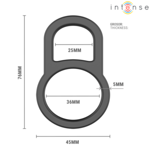Intense For Him-Conleth Reglabil Inele Duble pentru Penis Model 3 - imagine 6