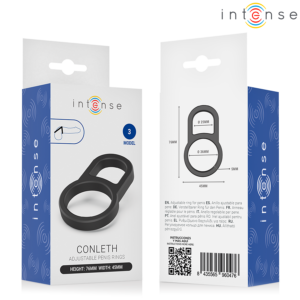 Intense For Him-Conleth Reglabil Inele Duble pentru Penis Model 3 - imagine 5