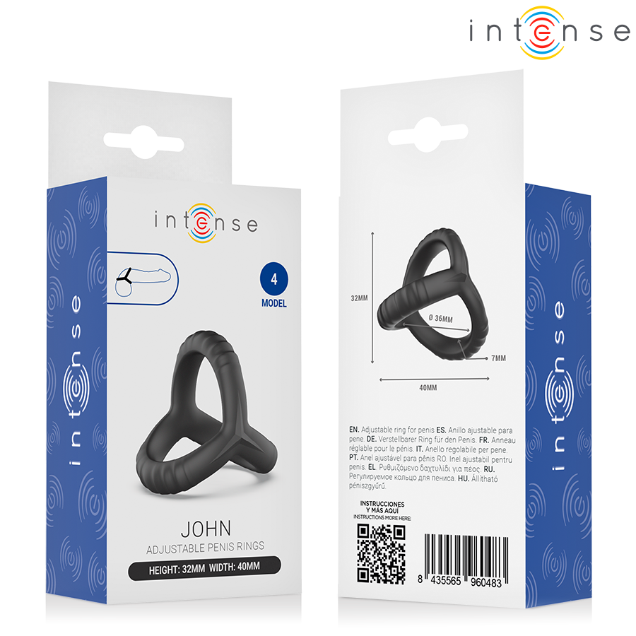 Intense For Him-John Inel Triplu Ajustabil pentru Penis Model 4 5 img 221093 b3860f30ebe6b2750b7785fc802f9dde 1