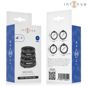 Intense For Him-Michiel Set de 4 Inele pentru Penis Model 10 - imagine 6