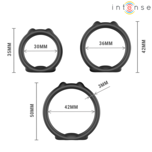 Intense For Him-Peter Set de 3 Inele pentru Penis Model 9 11 Intense For Him-Peter Set de 3 Inele pentru Penis Model 9 - imagine 5