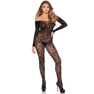 Leg Avenue Bodystockings-89366 Bodystocking din Dantelă Negru 12 Leg Avenue Bodystockings-89366 Bodystocking din Dantelă Negru - imagine 5