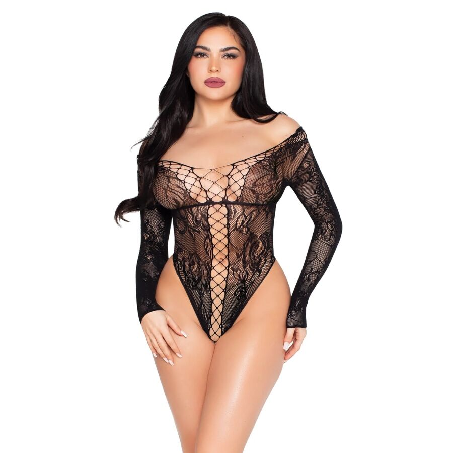 Leg Avenue Kink-89370 Teddy din Dantelă și Plasă Negru - One Size 1 img 221237 dc087afc3947028c154bea6399225cbd 1