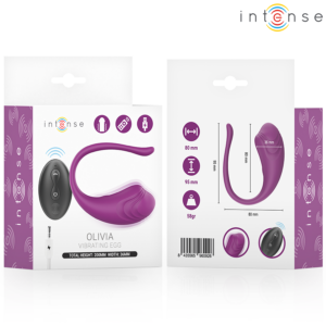 Intense Remote Control-Olivia Purple Ou Vibrant cu Telecomandă - imagine 3