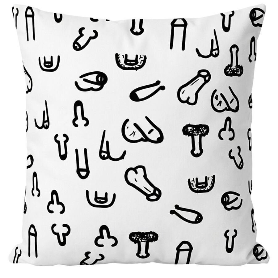 Diablo Picante-Pernă Penis 30 X 30 cm, Alb 1 img 221524 691127647640929548b1769e8f46bcf5 1
