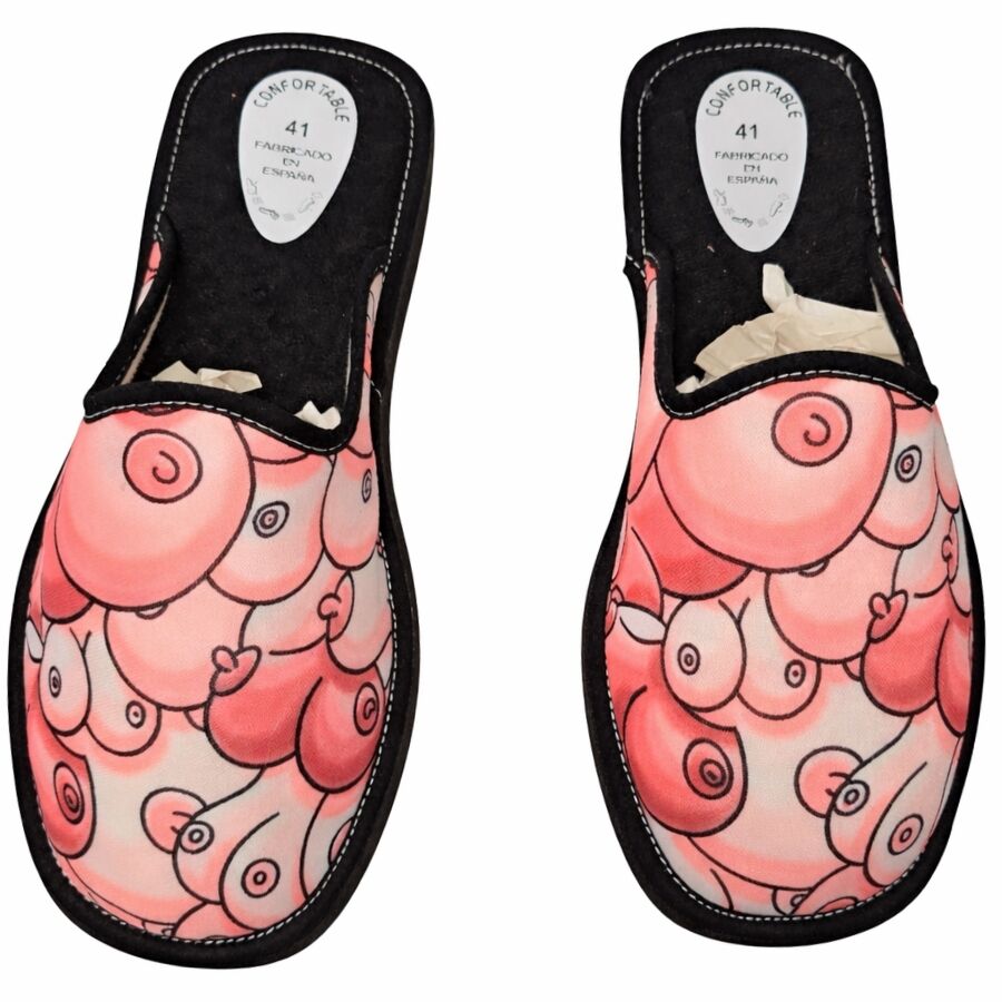 Diablo Picante-Papuci cu Formă de Sâni Mărimi Mari 42-43-44 1 Diablo Picante-Papuci cu Formă de Sâni Mărimi Mari 42-43-44 — DIVERTY SEX · Articole Haioase