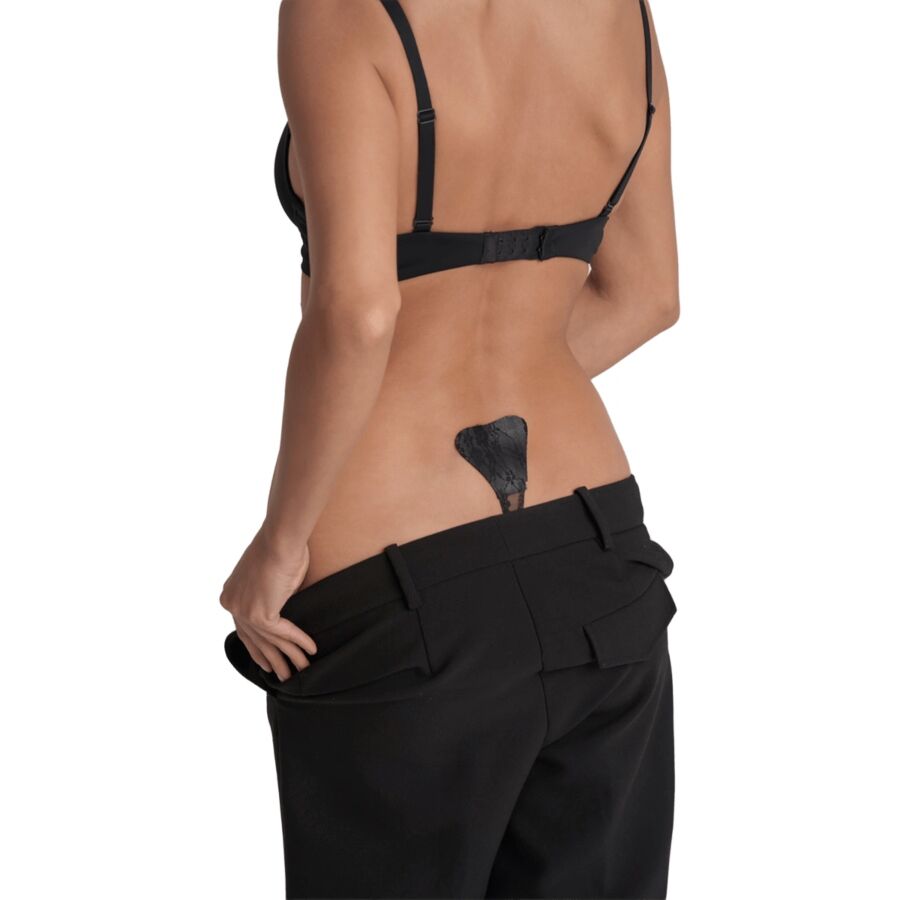 BYE-BRA-Tanga Adeziv Dantelă, Bej/Negru 2 img 222240 9185e0a6a0399b9c519d4512cc14d3b0 1