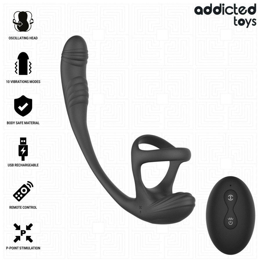 Addicted Toys-Plug Anal cu Vibrație, Mișcare 360º și Stimulator 2 img 222614 63f2eaa4f8adda881768af3c56cd9e73 1
