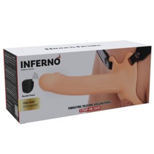 Hidden Desire-Inferno Manșon Vibrator pentru Penis Strap-on 20 - imagine 6