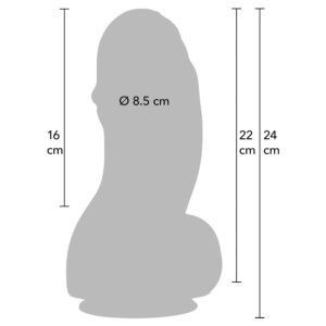 Hidden Desire-Inferno Fat Boys Dildo 22 cm-PVC, Ventuza - imagine 4