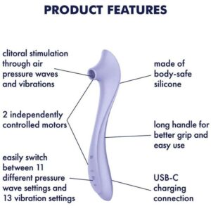 Satisfyer Air Pulse-Easy Lover Vibrator și Stimulator cu Puls - imagine 5