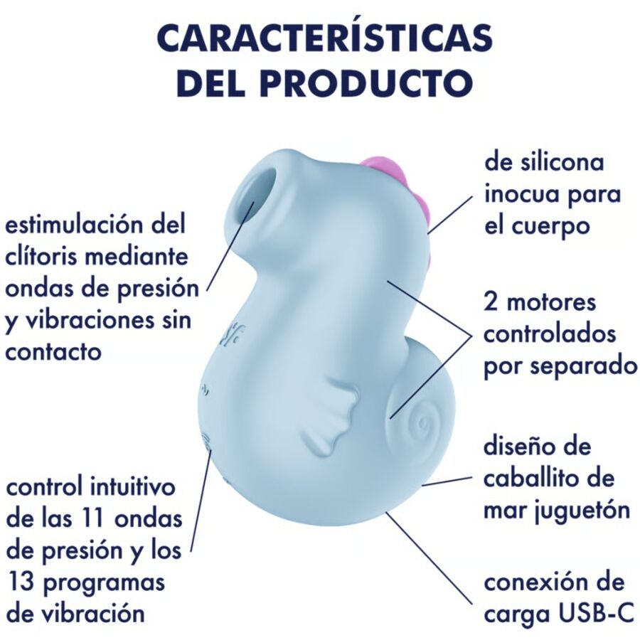Satisfyer Air Pulse-Sea Pony Vibrator și Stimulator cu Puls 5 img 223708 45d7ba438b109015b3c72c3d5e4bea25 1