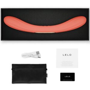 Lelo-Boomerang Vibrator cu Două Capete Roșu Coral-Silicon, 12 9 Lelo-Boomerang Vibrator cu Două Capete Roșu Coral-Silicon, 12 - imagine 4