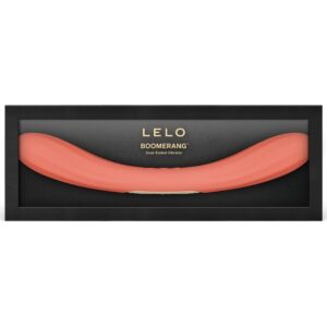 Lelo-Boomerang Vibrator cu Două Capete Roșu Coral-Silicon, 12 10 Lelo-Boomerang Vibrator cu Două Capete Roșu Coral-Silicon, 12 - imagine 5