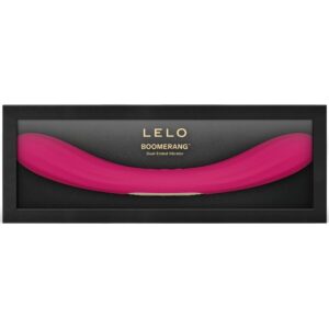 Lelo-Boomerang Vibrator Dublu, Cerise-Silicon, 12 Trepte 8 Lelo-Boomerang Vibrator Dublu, Cerise-Silicon, 12 Trepte - imagine 3