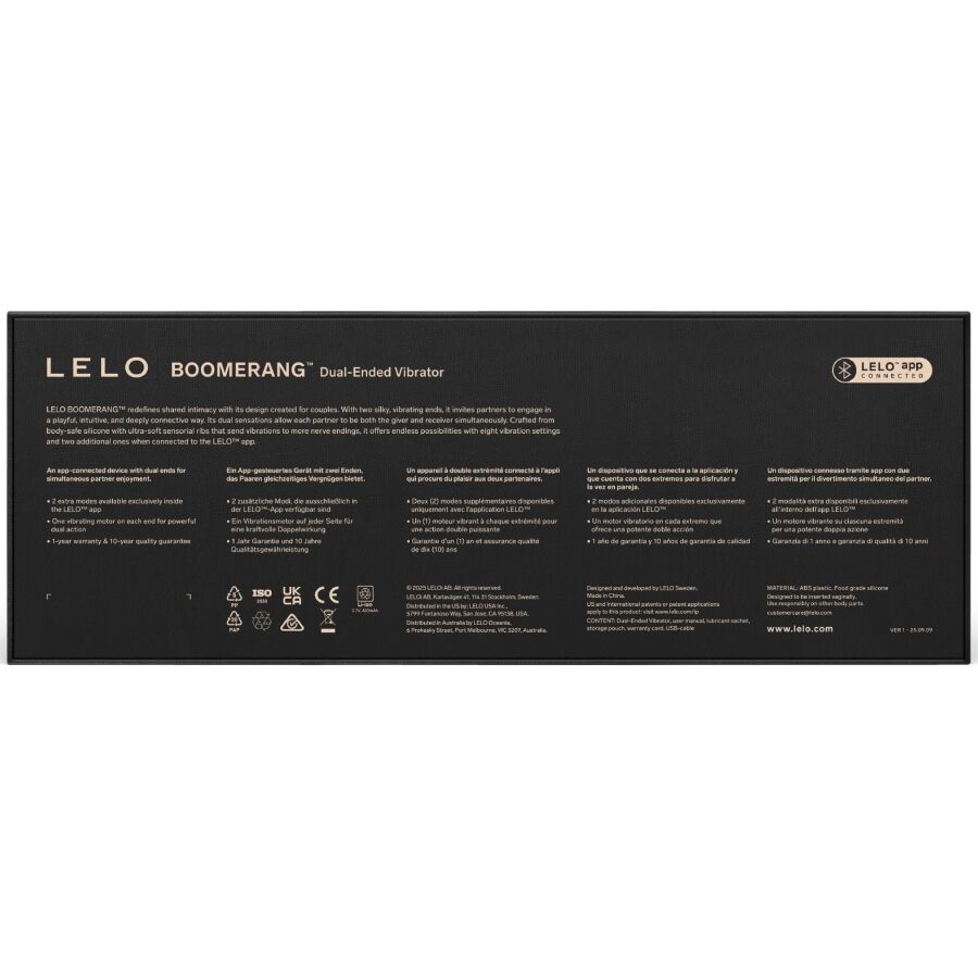 Lelo-Boomerang Vibrator Dublu, Cerise-Silicon, 12 Trepte 4 img 223761 91fd14768269185a48f15d26f8a9f578 1