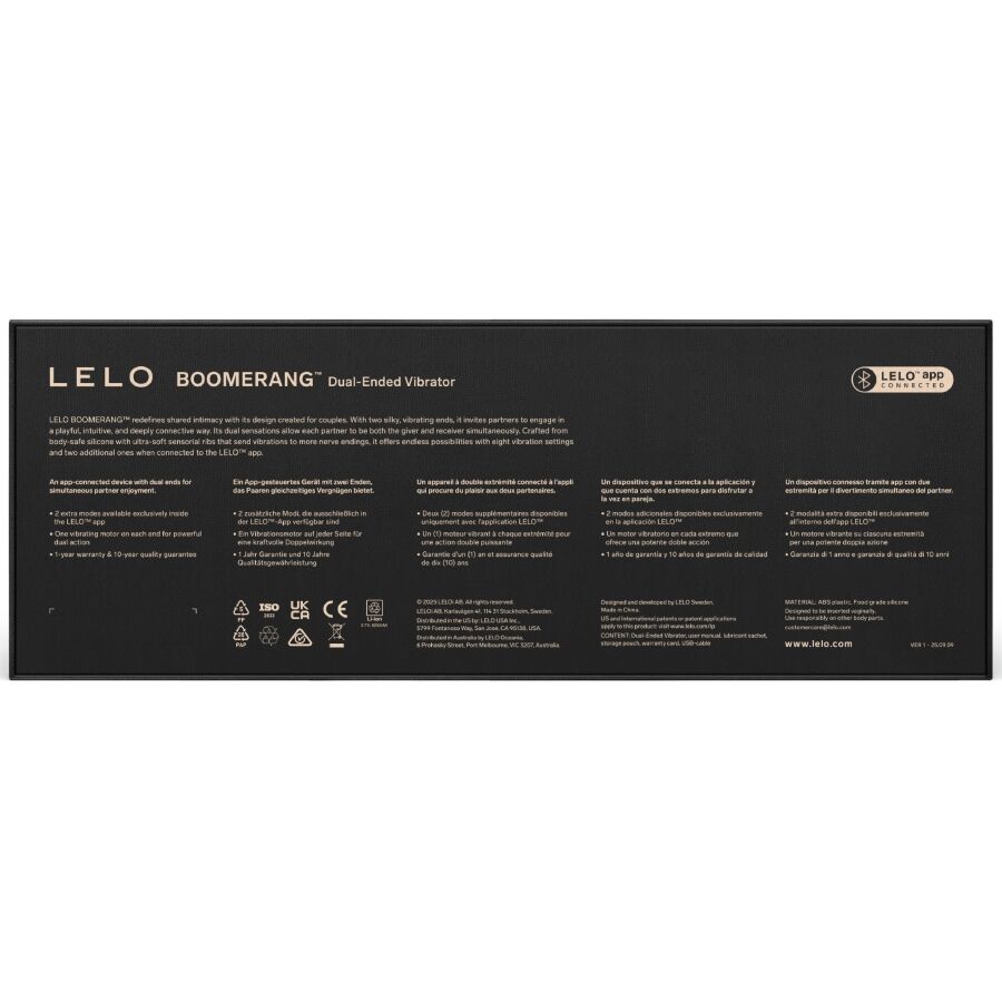 Lelo-Vibrator Boomerang Dublu Capete Mov-Silicon, 12 Trepte 3 img 223769 d21a9eb45b252ec14f2100de6bb57ae9 1