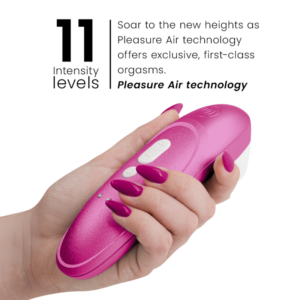 Womanizer-Pro Vibrant Stimulator Clitoral Roz-Silicon, 10 Trepte 14 Womanizer-Pro Vibrant Stimulator Clitoral Roz-Silicon, 10 Trepte - imagine 7
