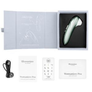 Womanizer-Pro Vibrant Stimulator Clitoral Verde Salvie-Silicon 14 Womanizer-Pro Vibrant Stimulator Clitoral Verde Salvie-Silicon - imagine 7