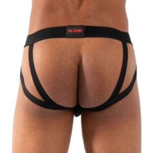 Burn-011 Jock Dublu Negru, S/M/L/XL 6 Burn-011 Jock Dublu Negru, S/M/L/XL - imagine 3