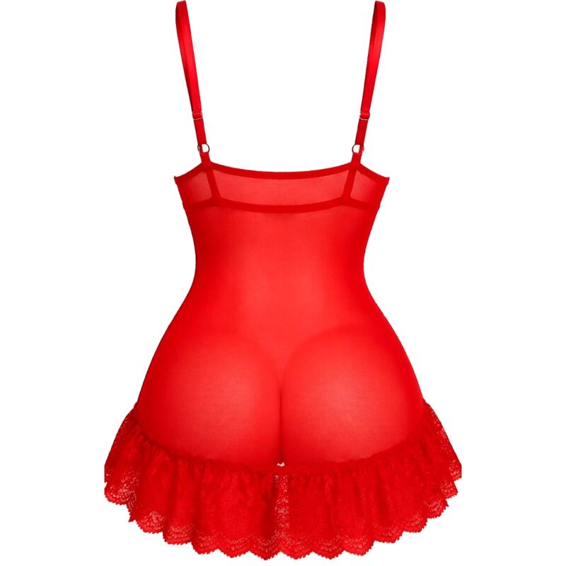 Livco Corsetti Fashion-Nuit Set Tricou + Chilot Roșu 2028 S/M 2 img 224584 66eaeb9144a331c24fe52b60cd60bc82 1