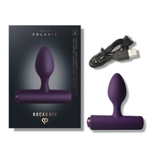 ROCKS-OFF - Nova Solaris Plug Anal Subțire Reîncărcabil 16 Funcții, Negru/Violet 19 ROCKS-OFF - Nova Solaris Plug Anal Subțire Reîncărcabil 16 Funcții, Negru/Violet - imagine 8