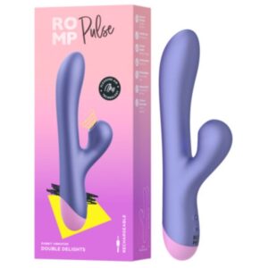 Romp-Pulse Rabbit Dual Vibrator pentru Punctul G Albastru - imagine 9
