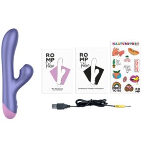 Romp-Pulse Rabbit Dual Vibrator pentru Punctul G Albastru - imagine 3