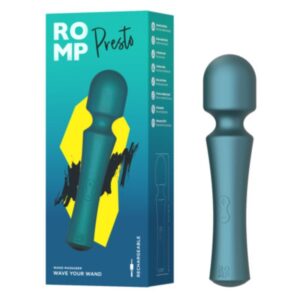 Romp-Presto Mini Wand Vibrator Cap Flexibil Verde-Silicon - imagine 6