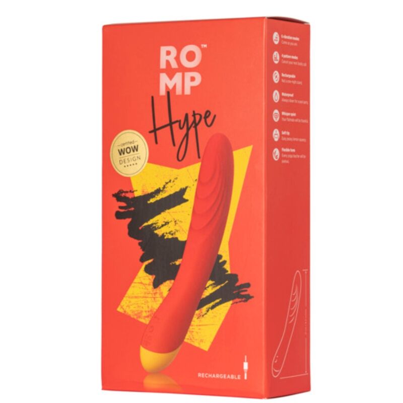 Romp-Hype Vibrator Multifuncțional G-spot Roșu-Silicon 7 img 225213 90bbf3fc42c66dc322952663e0a5eea6 1