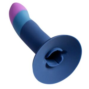 Romp-Piccolo Harness cu Dildo din Silicon Tricolor 14 cm-Ventuza 14 Romp-Piccolo Harness cu Dildo din Silicon Tricolor 14 cm-Ventuza - imagine 4