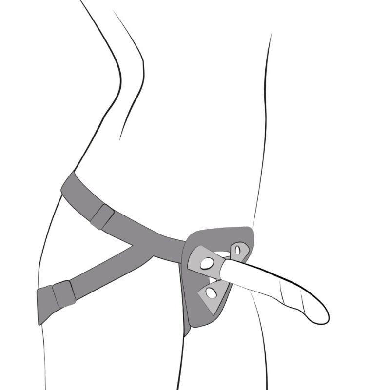 Romp-Piccolo Harness cu Dildo din Silicon Tricolor 14 cm-Ventuza 8 img 225249 31cd00afad70c1b6d9498bdf2ce2f478 1