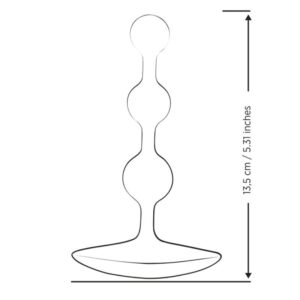 Romp-Amp Perle Anale Flexibile din Silicon 12,5 cm Mov - imagine 7