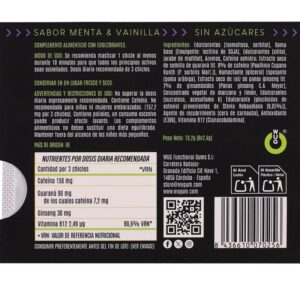 Wug Gum-On Guma Funcțională cu Cafeină și Guaraná, Aromă Mentă 8 Wug Gum-On Guma Funcțională cu Cafeină și Guaraná, Aromă Mentă - imagine 4