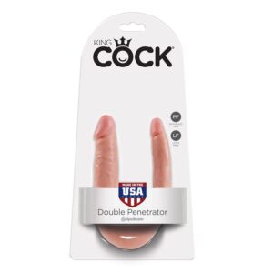 King Cock-Dildo Dublă Penetrare 12.7 cm Natural-Waterproof 10 King Cock-Dildo Dublă Penetrare 12.7 cm Natural-Waterproof - imagine 5